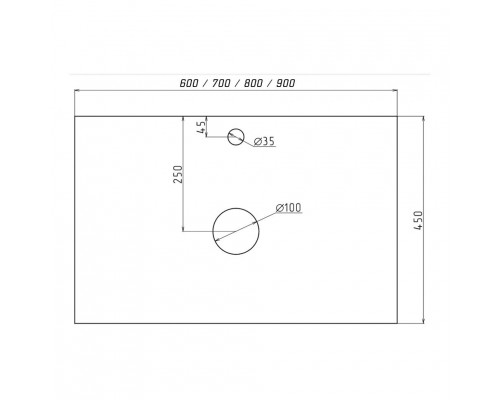 Купить Ива - 60 Тумба подвесная Графит пленка 1 ящ О в магазине сантехники Santeh-Crystal.ru