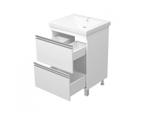 Купить Ингрид - 60 Тумба напольная с 2 ящ.эмаль в магазине сантехники Santeh-Crystal.ru