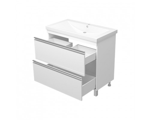 Приобрести Ингрид - 90 Тумба напольная с 2 ящ.эмаль в магазине сантехники Santeh-Crystal.ru