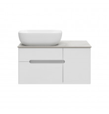 Роял - 80 Тумба подвесная с 2 ящ. 1 дв. белый