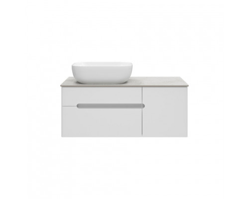 Приобрести Роял -100 Тумба подвесная с 2 ящ. 1 дв. белый в магазине сантехники Santeh-Crystal.ru