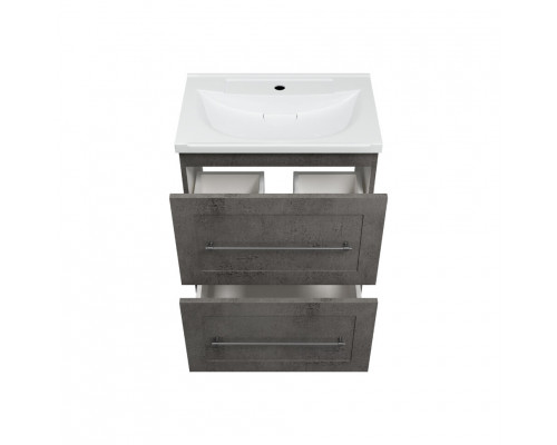 Заказать Марта - 60 Тумба напольная 2 ящ. темный бетон в магазине сантехники Santeh-Crystal.ru