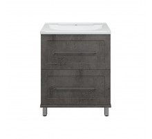 Марта - 70 Тумба напольная 2 ящ. темный бетон