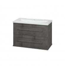 Марта - 80 Тумба подвесная 2 ящ. темный бетон