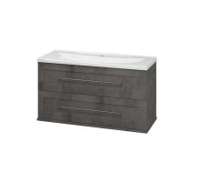 Марта -100 Тумба подвесная 2 ящ. темный бетон