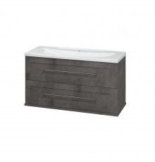 Марта -100 Тумба подвесная 2 ящ. темный бетон