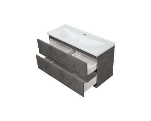 Купить Марта -100 Тумба подвесная 2 ящ. темный бетон в магазине сантехники Santeh-Crystal.ru