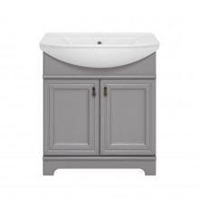 Лувр - 85 Тумба напольная, серая