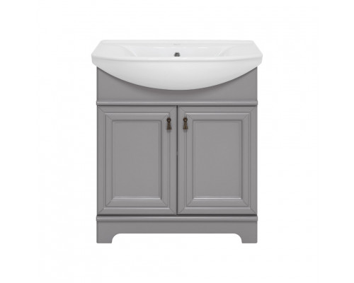 Приобрести Лувр - 85 Тумба напольная, серая в магазине сантехники Santeh-Crystal.ru