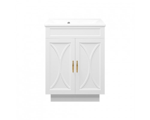 Заказать Амбра - 65 тумба прямая белая в магазине сантехники Santeh-Crystal.ru