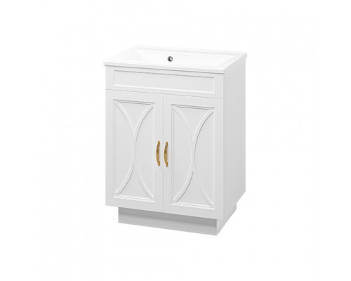 Заказать Амбра - 65 тумба прямая белая в магазине сантехники Santeh-Crystal.ru