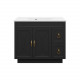 Купить Амбра -100 Тумба черная матовая с 2 ящ. в магазине сантехники Santeh-Crystal.ru