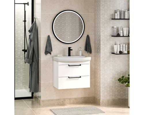 Купить Клермонт - 60 тумба подвесная 2 ящ. (эмаль) в магазине сантехники Santeh-Crystal.ru