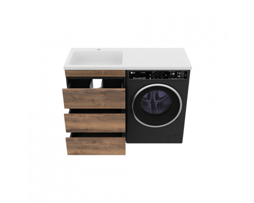 Купить Коломбо - 60 Тумба под стиральную машину напольная 3 ящ. в магазине сантехники Santeh-Crystal.ru