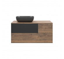 Коломбо -100 Тумба подвесная 2 ящ. с отталк. лев. ДСП (Дуб Галифакс)