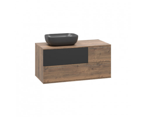 Приобрести Коломбо -100 Тумба подвесная 2 ящ. с отталк. лев. ДСП (Дуб Галифакс) в магазине сантехники Santeh-Crystal.ru