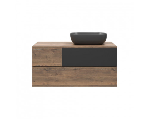 Приобрести Коломбо -100 Тумба подвесная 2 ящ. с отталк. прав. ДСП (Дуб Галифакс) в магазине сантехники Santeh-Crystal.ru