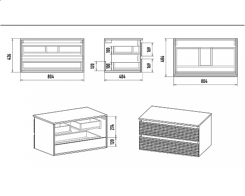 Santeh-Crystal.ru: DAKOTA - 80 Тумба подвесная 2 ящ. (ДСП (Дуб Гал. Черный кварц) Приобрести DAKOTA - 80 Тумба подвесная 2 ящ. (ДСП (Дуб Гал. Черный кварц) в магазине сантехники Santeh-Crystal.ru