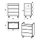 Заказать GLOSTER - 70 Тумба с 3 ящ. напольная, графит в магазине сантехники Santeh-Crystal.ru