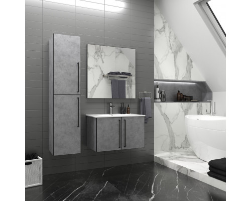 Приобрести ROCK - 60 Тумба прямая подвесная светло-серый (Чикаго) ЛДСП в магазине сантехники Santeh-Crystal.ru