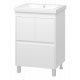 Приобрести Алиса - 58 тумба 1 ящ. напольная белая эмаль в магазине сантехники Santeh-Crystal.ru