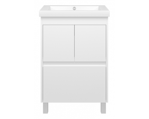 Приобрести Алиса - 58 тумба 1 ящ. напольная белая эмаль в магазине сантехники Santeh-Crystal.ru
