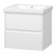 Купить Алиса - 58 тумба 2 ящ. подвесная белая эмаль в магазине сантехники Santeh-Crystal.ru