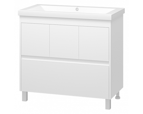 Приобрести Алиса - 90 тумба 1 ящ. напольная белая эмаль в магазине сантехники Santeh-Crystal.ru