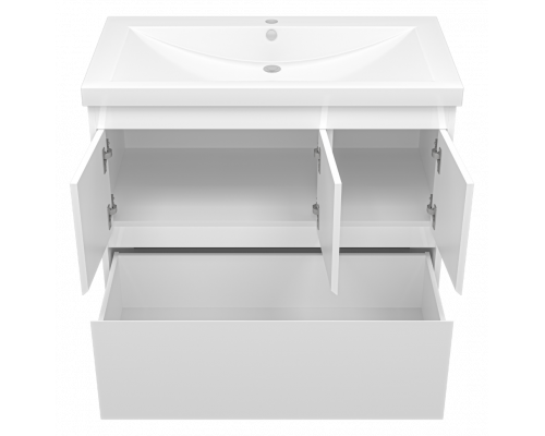 Приобрести Алиса - 90 тумба 1 ящ. напольная белая эмаль в магазине сантехники Santeh-Crystal.ru