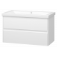 Заказать Алиса - 90 тумба 2 ящ. подвесная белая эмаль в магазине сантехники Santeh-Crystal.ru
