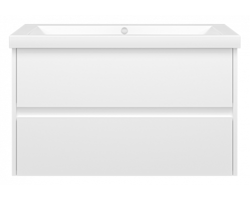 Заказать Алиса - 90 тумба 2 ящ. подвесная белая эмаль в магазине сантехники Santeh-Crystal.ru