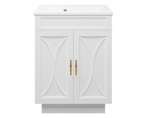 Заказать Амбра - 65 тумба прямая белая в магазине сантехники Santeh-Crystal.ru