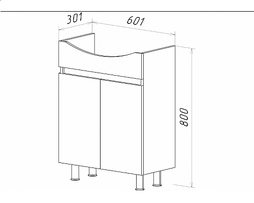 Santeh-Crystal.ru: Амур - 60 Тумба напольная прямая (эмаль) Купить Амур - 60 Тумба напольная прямая (эмаль) в магазине сантехники Santeh-Crystal.ru