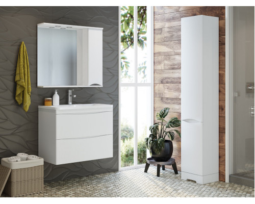 Приобрести Атлантик - 80 Тумба подвесная с 2 ящ. закруг. края в магазине сантехники Santeh-Crystal.ru