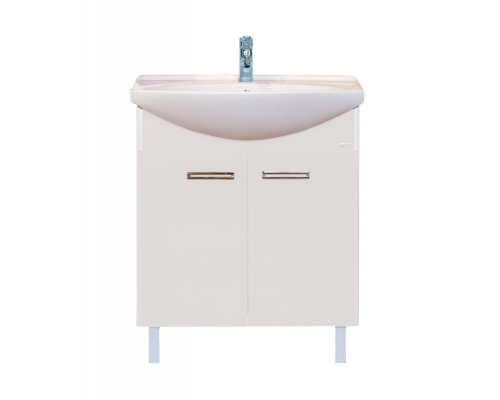 Заказать Джулия - 75 Тумба прямая белая White О в магазине сантехники Santeh-Crystal.ru