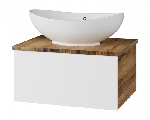 Купить Ива - 60 Тумба подвесная комбинированная 1 ящ. О в магазине сантехники Santeh-Crystal.ru