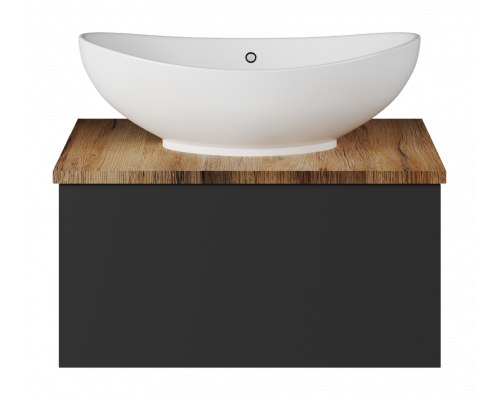 Купить Ива - 60 Тумба подвесная Графит пленка 1 ящ О в магазине сантехники Santeh-Crystal.ru