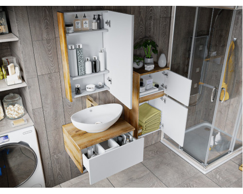 Купить Ива - 70 Тумба подвесная комбинированная 1 ящ. О в магазине сантехники Santeh-Crystal.ru