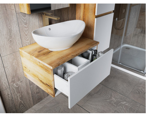 Купить Ива - 70 Тумба подвесная комбинированная 1 ящ. О в магазине сантехники Santeh-Crystal.ru