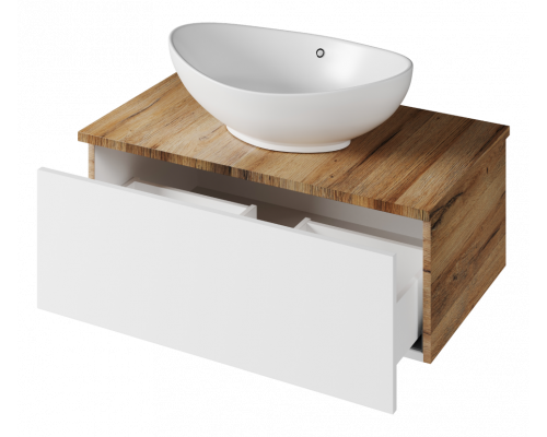 Приобрести Ива - 80 Тумба подвесная комбинированная 1 ящ. О в магазине сантехники Santeh-Crystal.ru