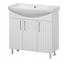 Изео - 85 Тумба напольная прямая 3 дв., (ПВХ)