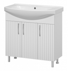 Изео - 85 Тумба напольная прямая 3 дв., (ПВХ)