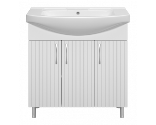 Заказать Изео - 85 Тумба напольная прямая 3 дв., (ПВХ) в магазине сантехники Santeh-Crystal.ru