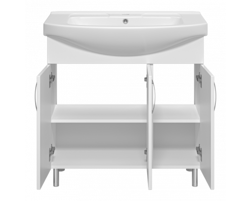 Заказать Изео - 85 Тумба напольная прямая 3 дв., (ПВХ) в магазине сантехники Santeh-Crystal.ru