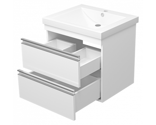 Заказать Ингрид - 60 Тумба подвесная с 2 ящ.эмаль, глянец в магазине сантехники Santeh-Crystal.ru