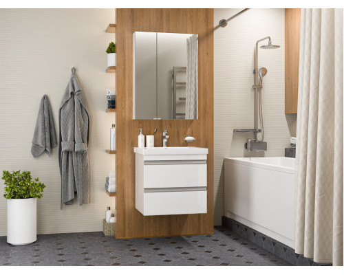 Заказать Ингрид - 60 Тумба подвесная с 2 ящ.эмаль, глянец в магазине сантехники Santeh-Crystal.ru