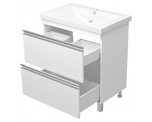 Заказать Ингрид - 75 Тумба напольная с 2 ящ.эмаль в магазине сантехники Santeh-Crystal.ru