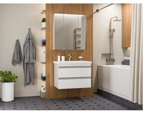 Заказать Ингрид - 75 Тумба подвесная с 2 ящ.эмаль в магазине сантехники Santeh-Crystal.ru