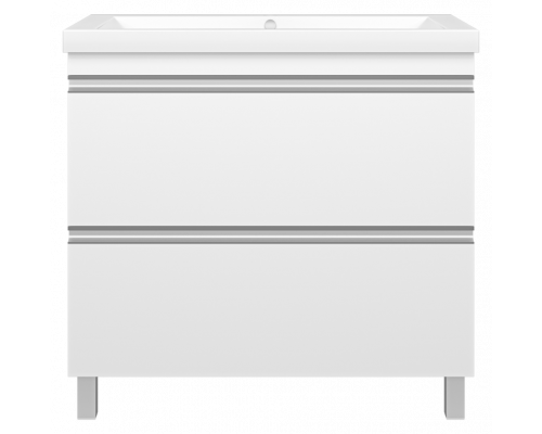 Приобрести Ингрид - 90 Тумба напольная с 2 ящ.эмаль в магазине сантехники Santeh-Crystal.ru
