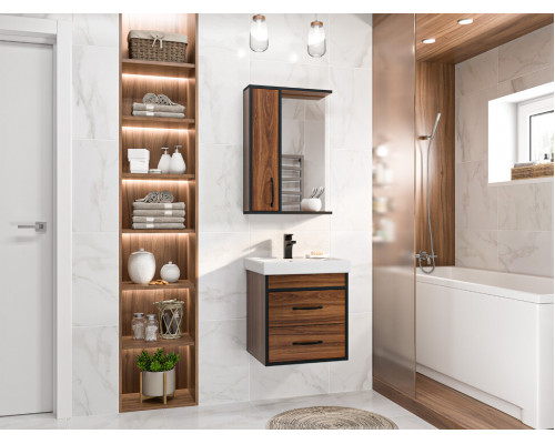 Приобрести Кедр - 50 Тумба подвесная с 2 ящ. в магазине сантехники Santeh-Crystal.ru